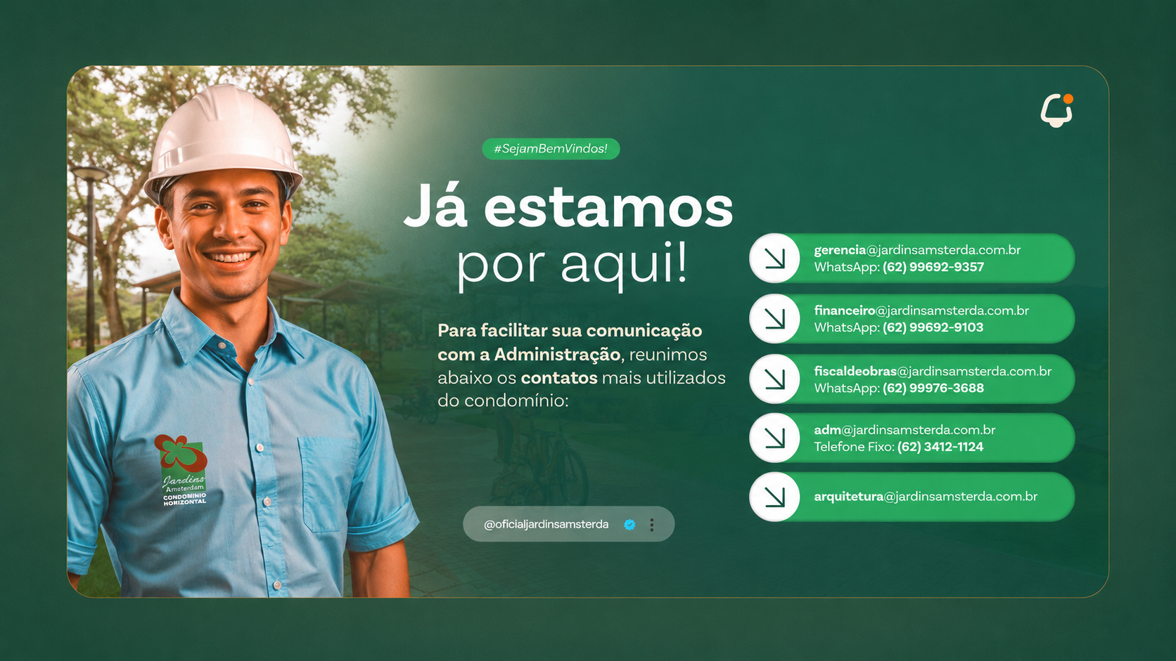 Já estamos por aqui